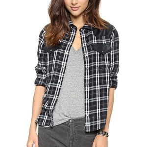 Current Elliott The Western Shirt in Houston Plaid